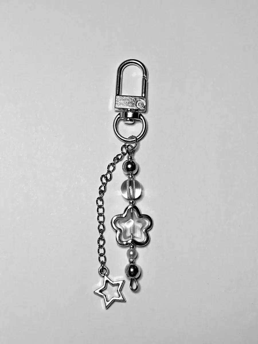 Silver star keyring