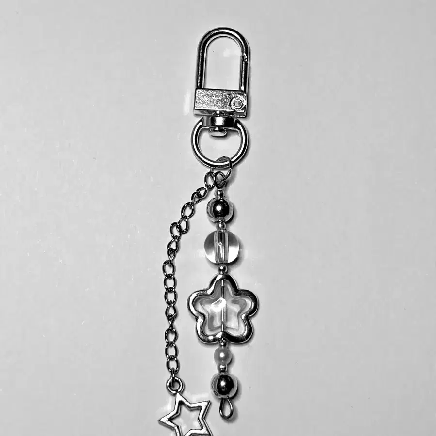 Silver star keyring