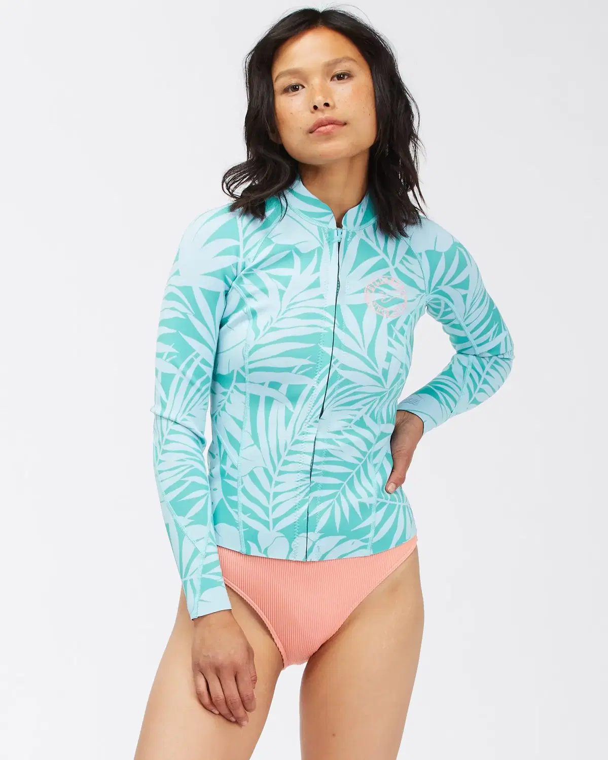 Billabong Women's Printed Front Zipper 1mm Women's Wetsuit Jacket