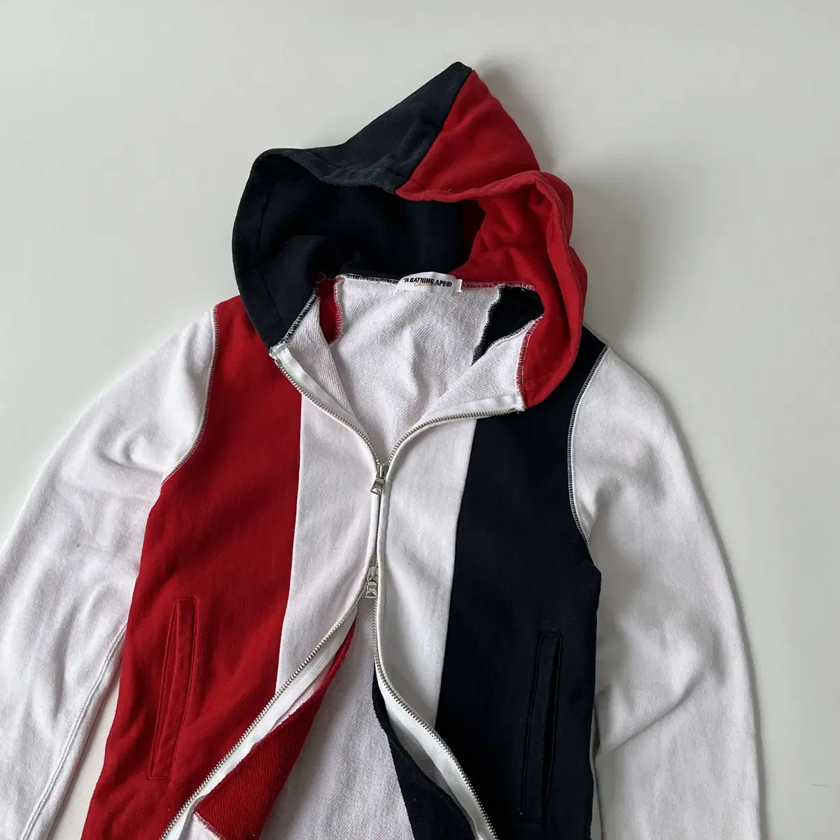 A BATHING APE 2way zip Hoodie zip up