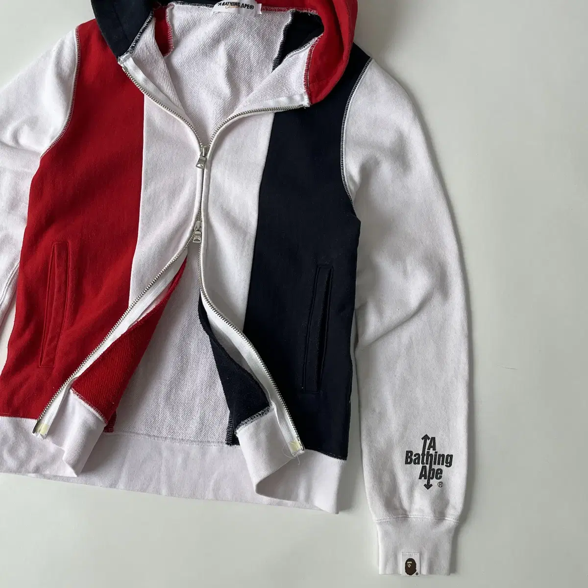 A BATHING APE 2way zip Hoodie zip up