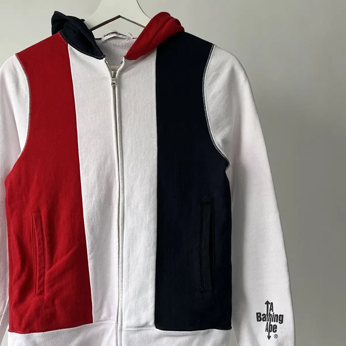 A BATHING APE 2way zip Hoodie zip up