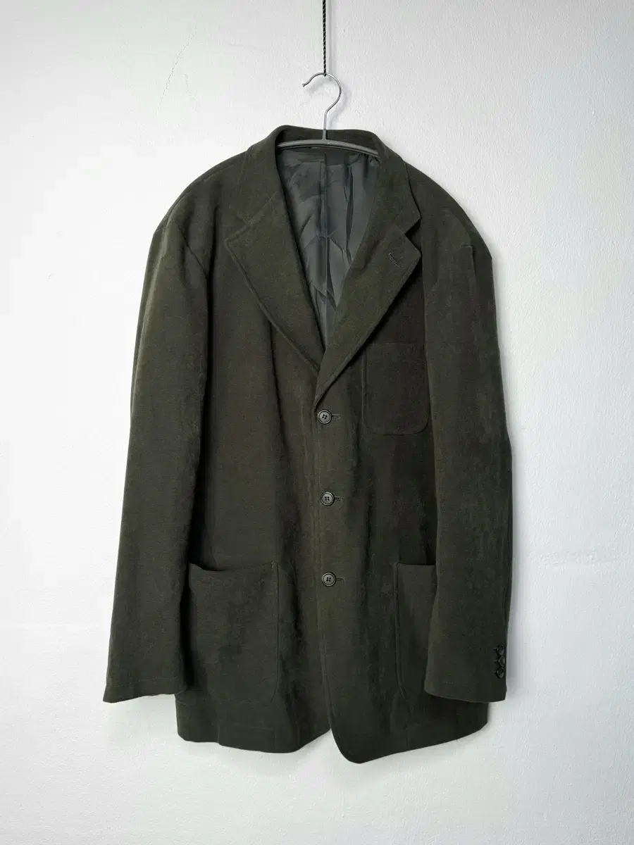 vintage olive green tailored jacket