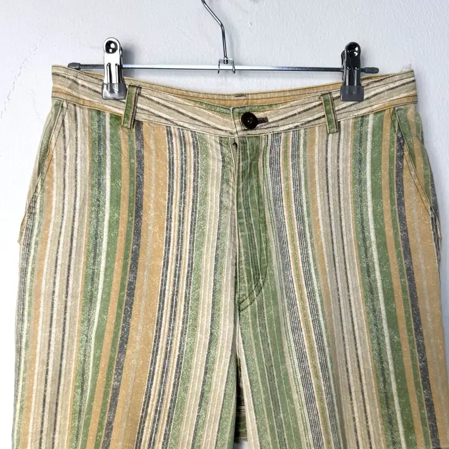 vintage striped cargo boot cut