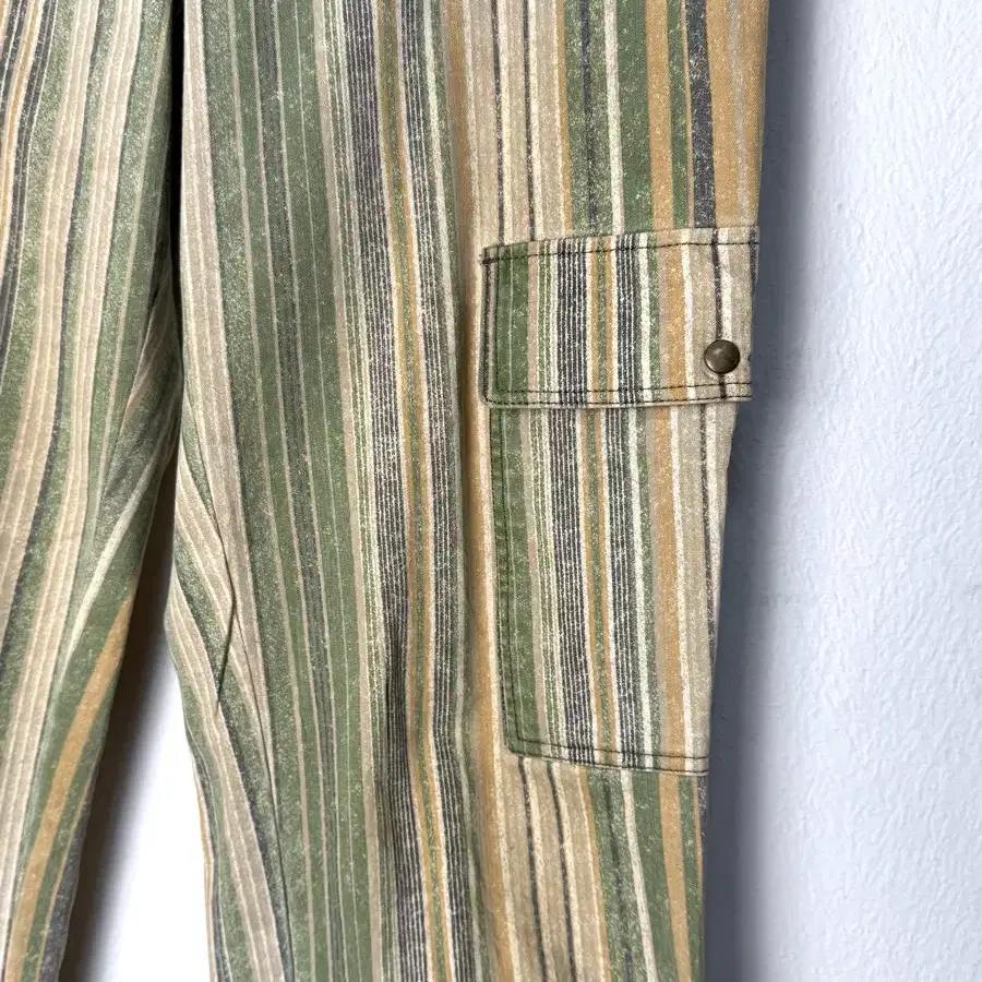 vintage striped cargo boot cut