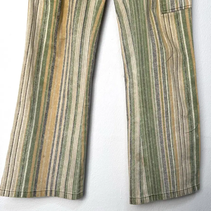 vintage striped cargo boot cut