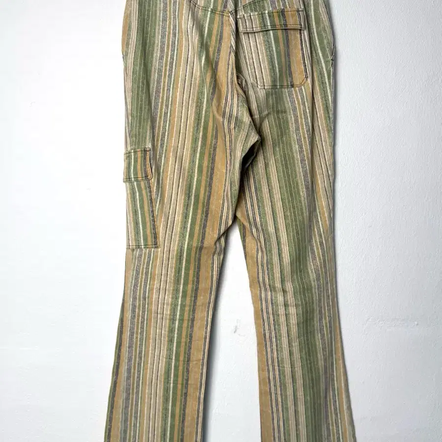 vintage striped cargo boot cut