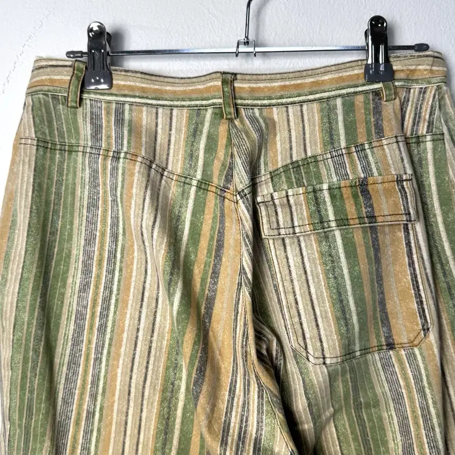 vintage striped cargo boot cut