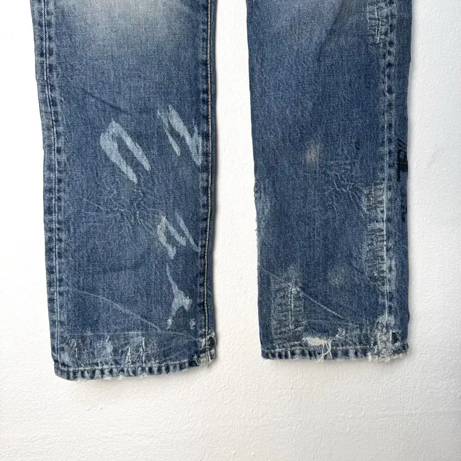 vintage punky denim pants