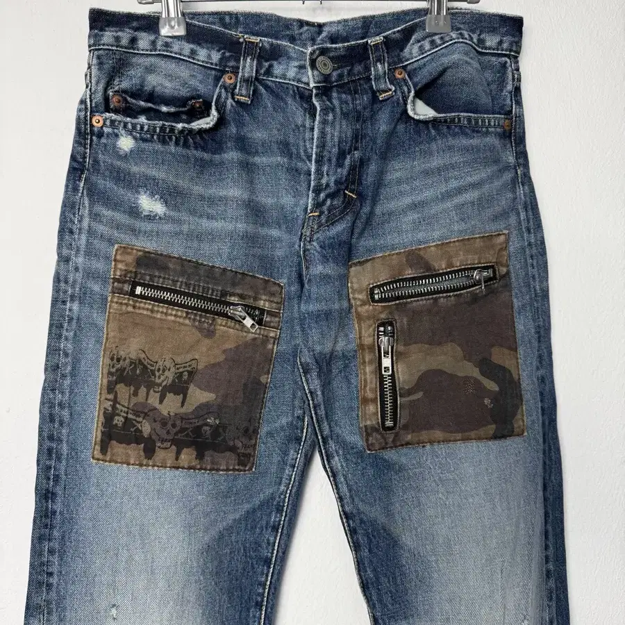 vintage punky denim pants