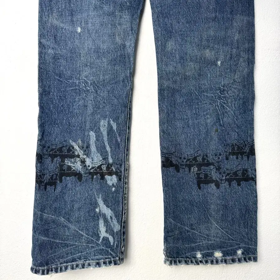 vintage punky denim pants