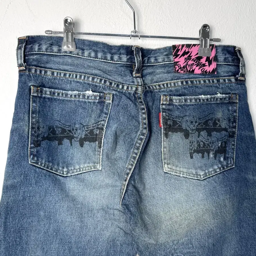 vintage punky denim pants