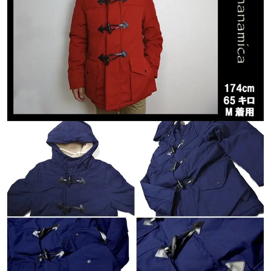 나나미카 떡볶이 코트 Duffle Coat 네이비 S