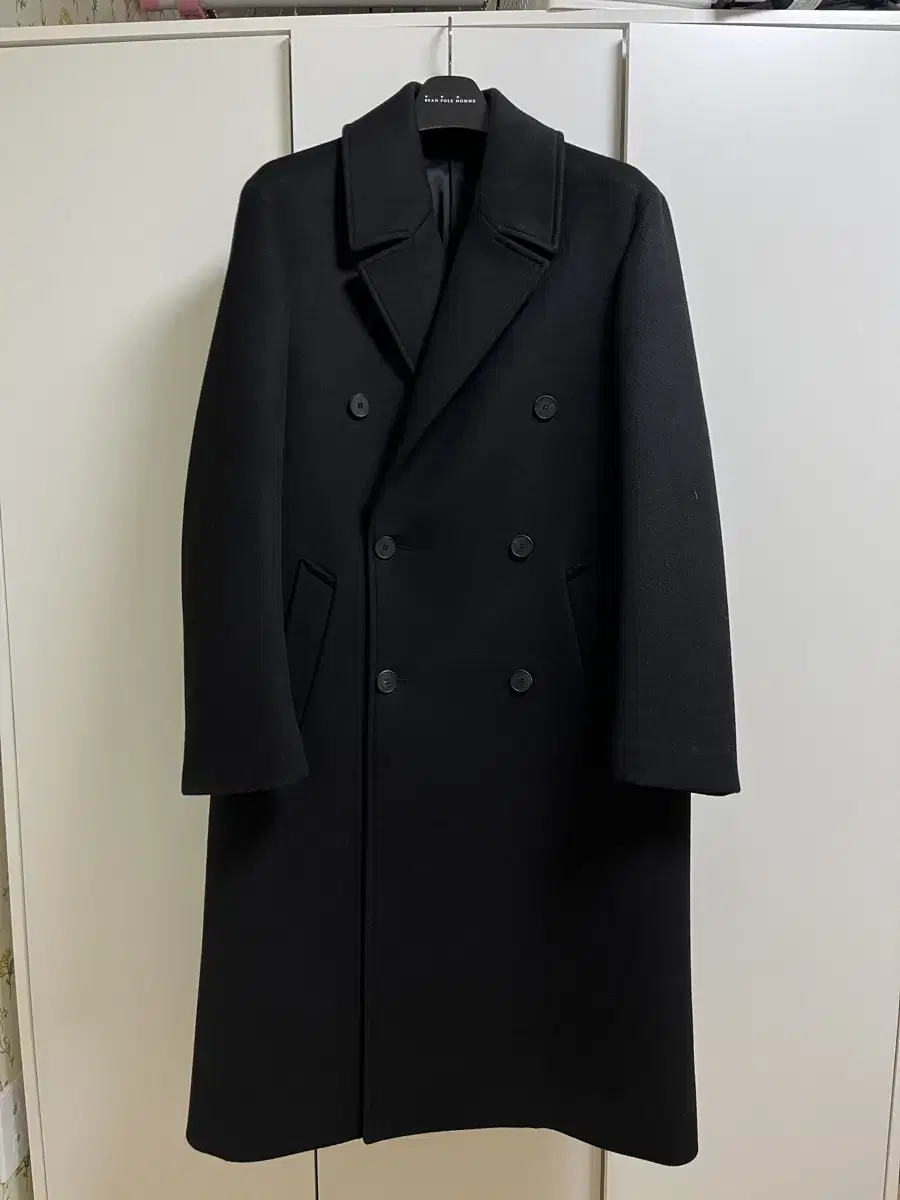 마마가리 oversize double coat zet black 46