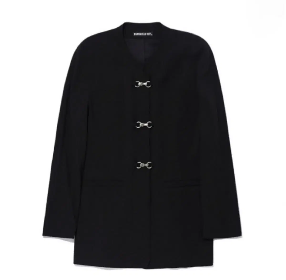 미스치프 HOOK TENCEL JACKET_BLACK