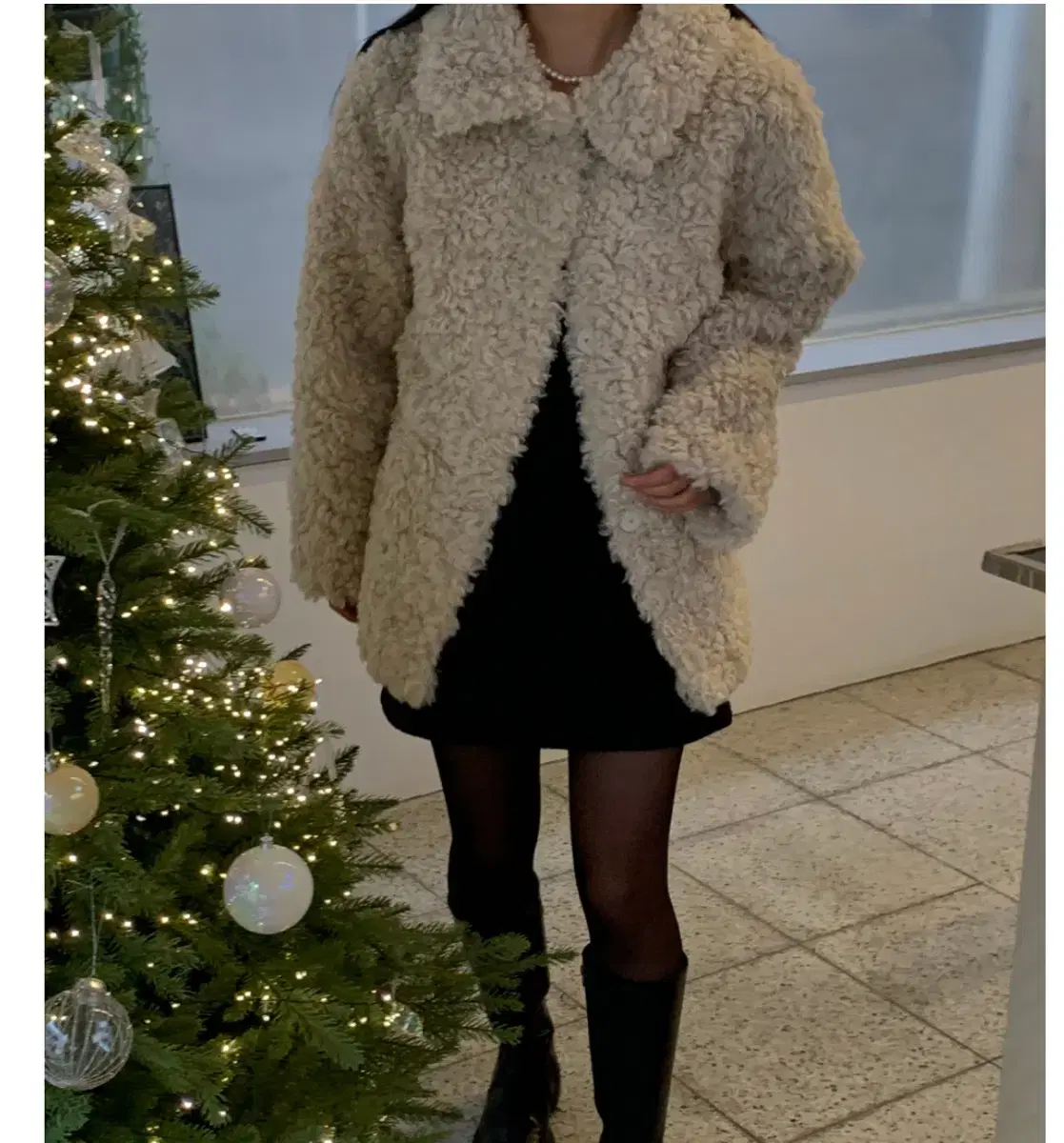 무료배송)연말 bear fur jacket 퍼자켓 베이지