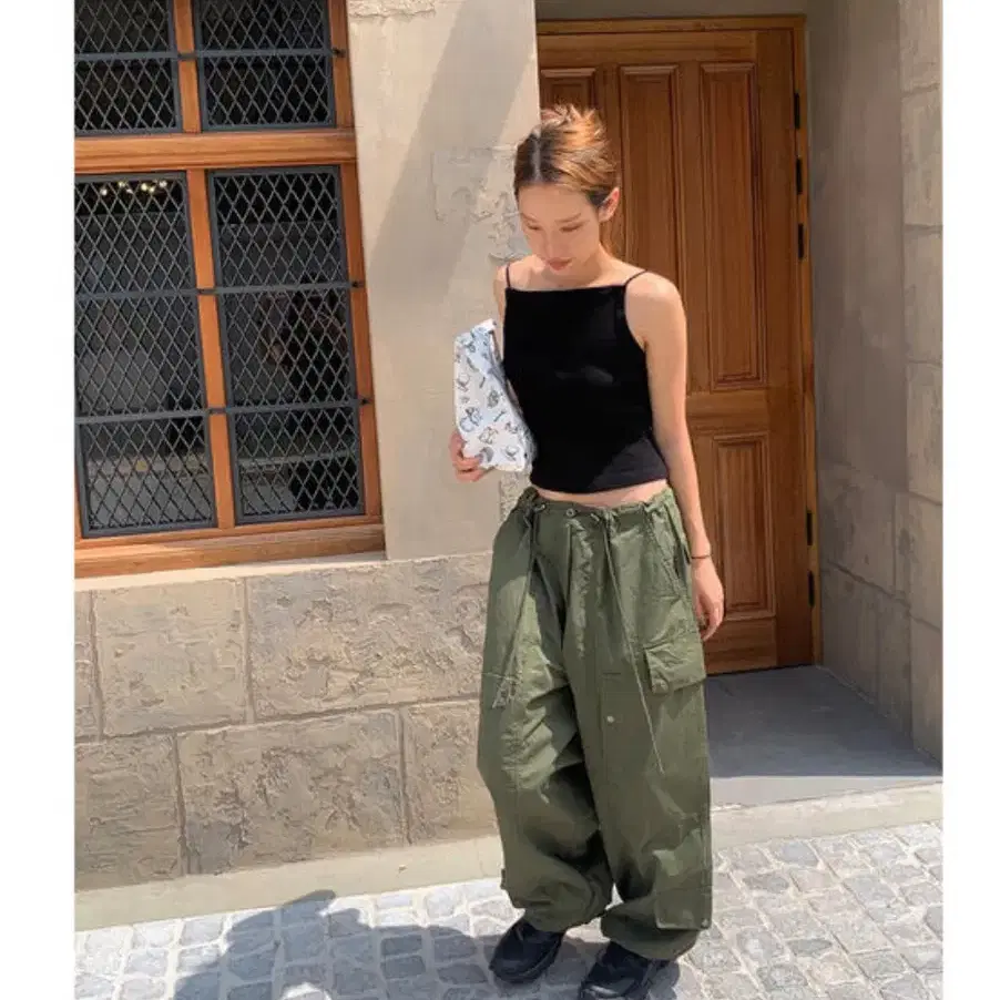 블렘토 button point balloon pants