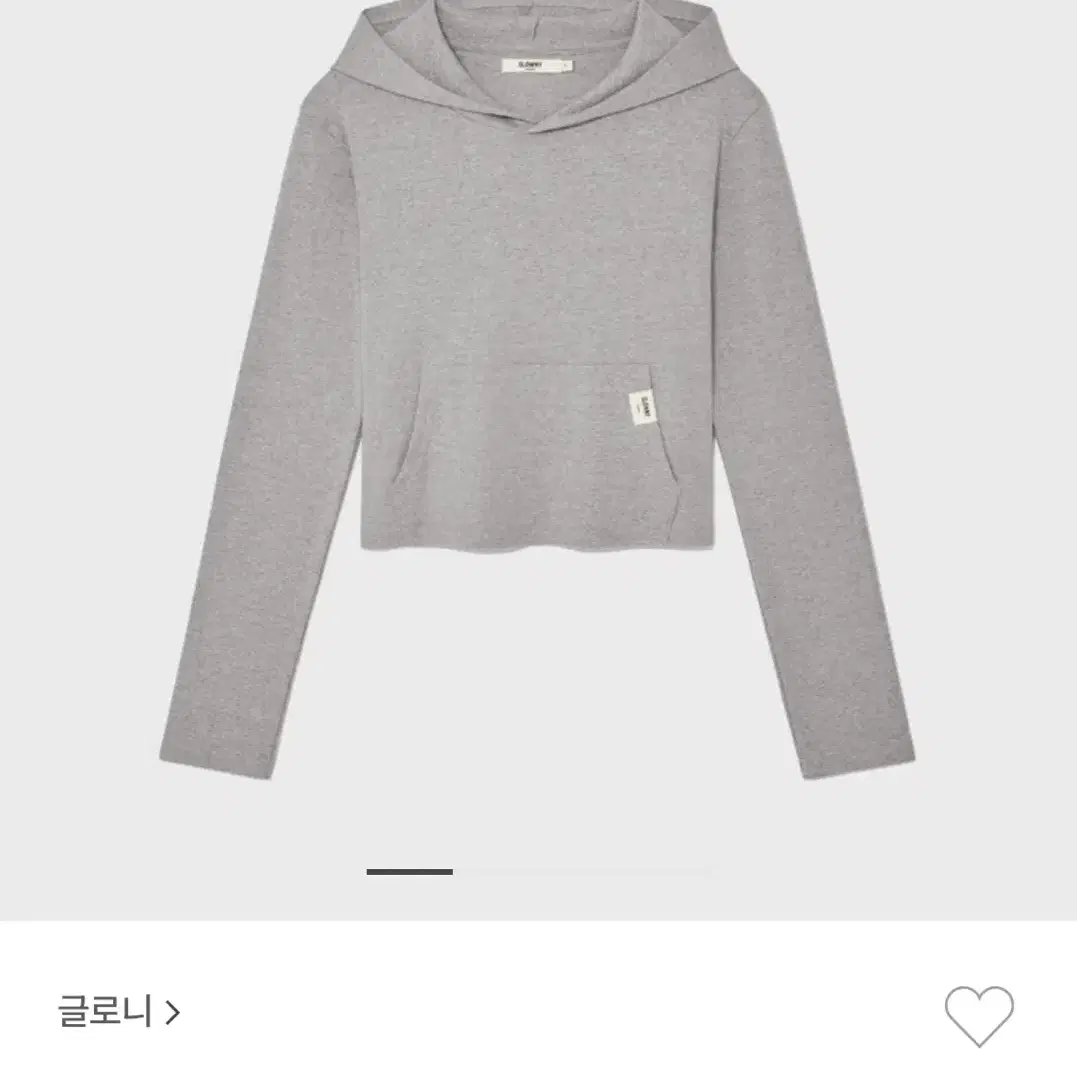 글로니 G comfort hoodie - gray