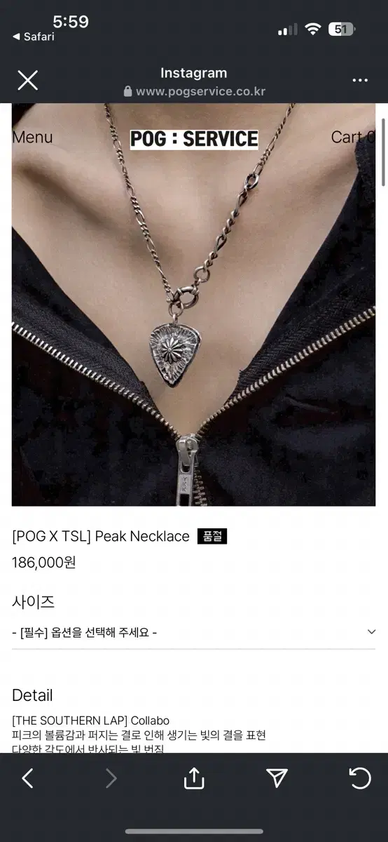 후디진호 POG PEAK NECKLACE