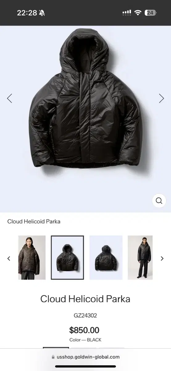 Goldwin(골드윈) Cloud Helicoid Parka