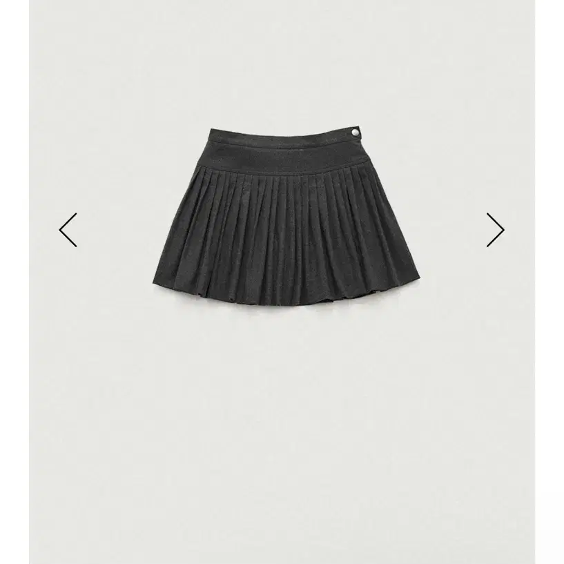 더바넷 Charcoal Karelian Pleats Mini Skirt