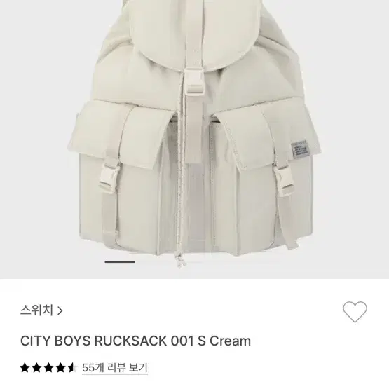 택달린 새상품 스위치 시티보이즈 럭색 CITY BOYS RUCKSACK