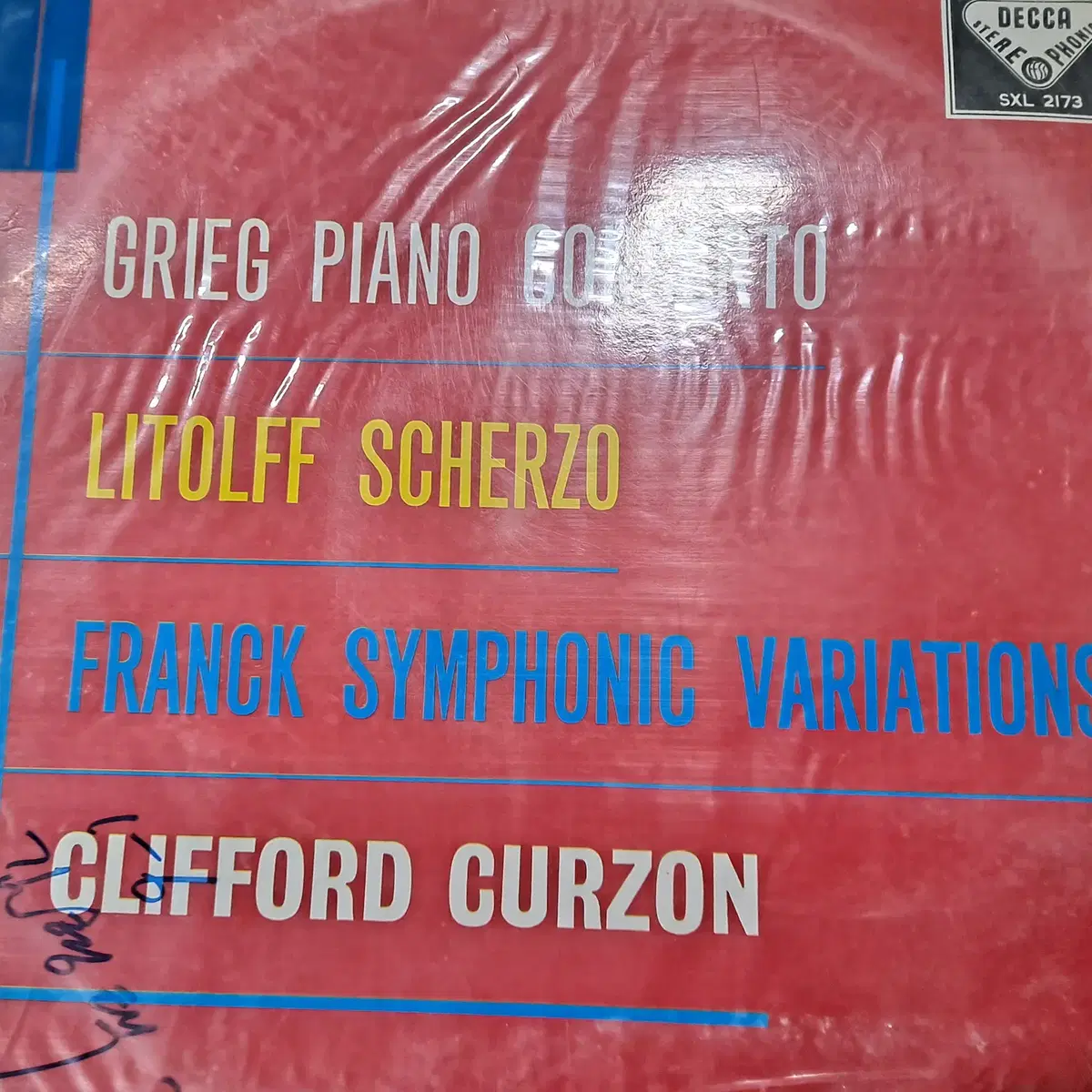 GREG PIANO CONCERT LITOLF SCHERZO LP판