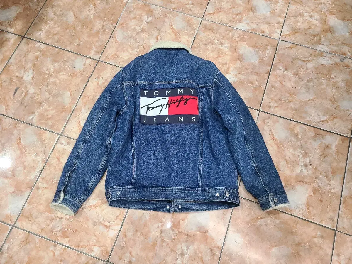 Tommy Jinns Big Logo Sherpa Denim Jacket