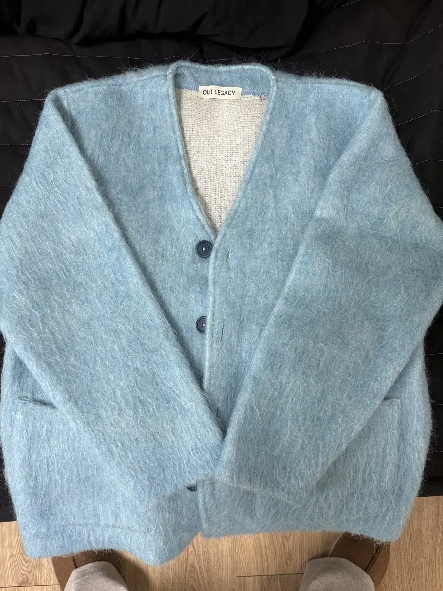 Haregashi Mohair Cardigan Baby bloo 48