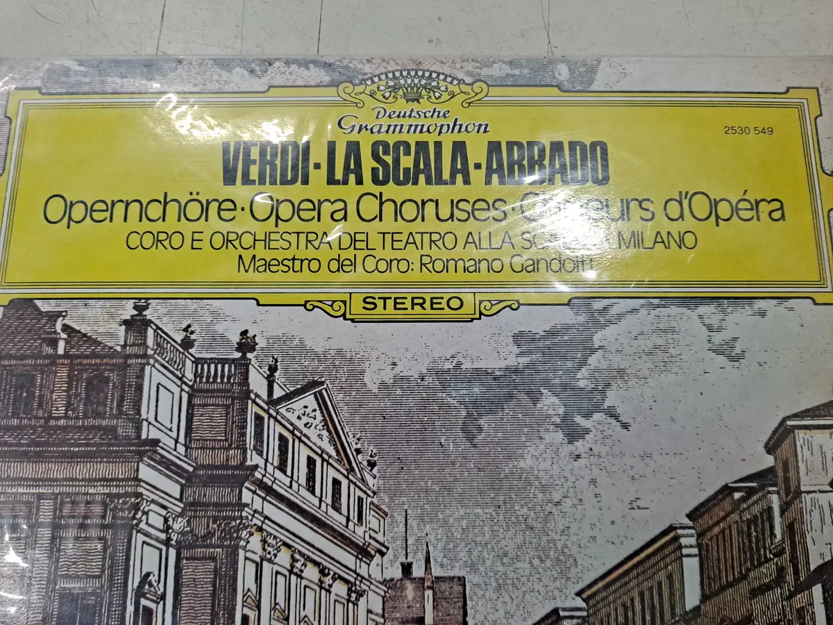 VERDI-LA SCALA-ABBADO Opera Choruses LP판