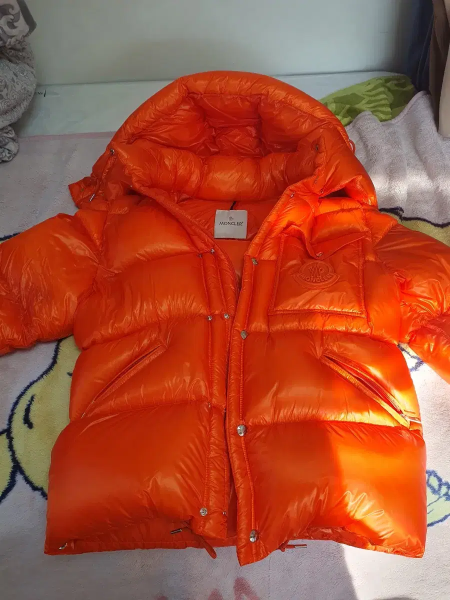 Moncler Lamentine short down jacket padded orange 21FW 1 size