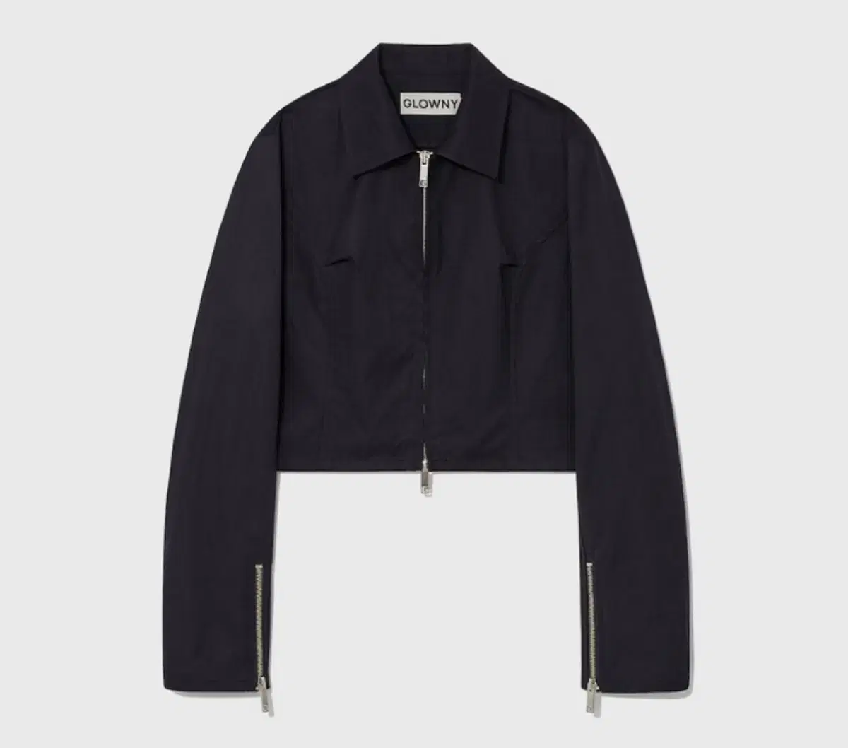 글로니 UNIFORM CROP SHIRT JACKET (NAVY)