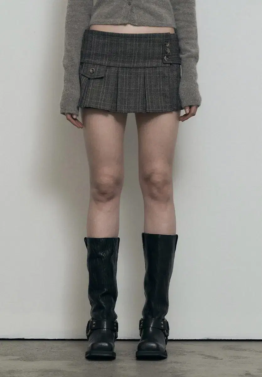 보헤미안 서울) PLEATED WRAP SKIRT DB L