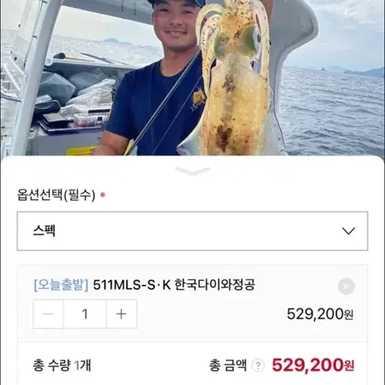 다이와 24 에메랄다스 에어 보트 팁런대 에깅로드 한국다이와정공 511M