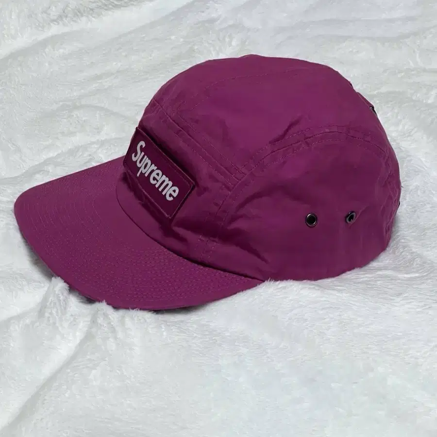 Supreme Waxed Cotton Camp Cap Magenta