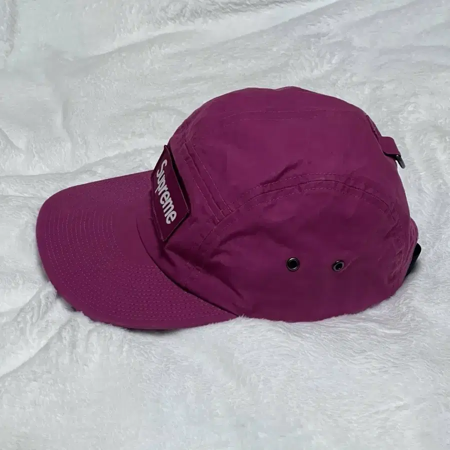 Supreme Waxed Cotton Camp Cap Magenta