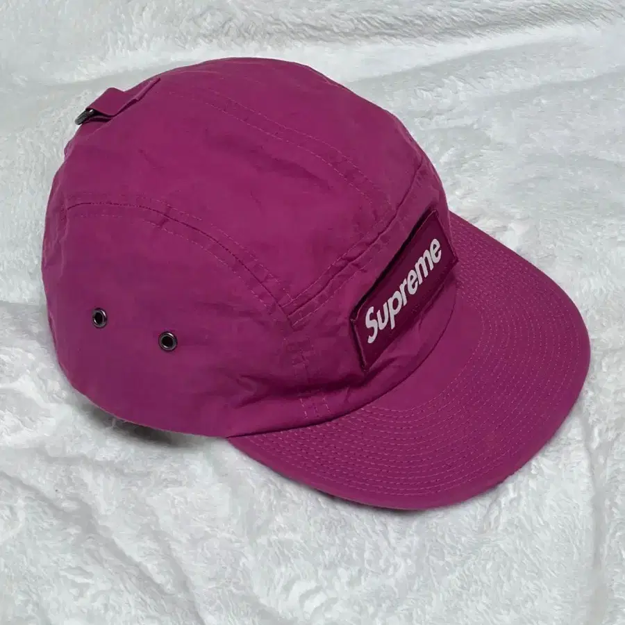 Supreme Waxed Cotton Camp Cap Magenta