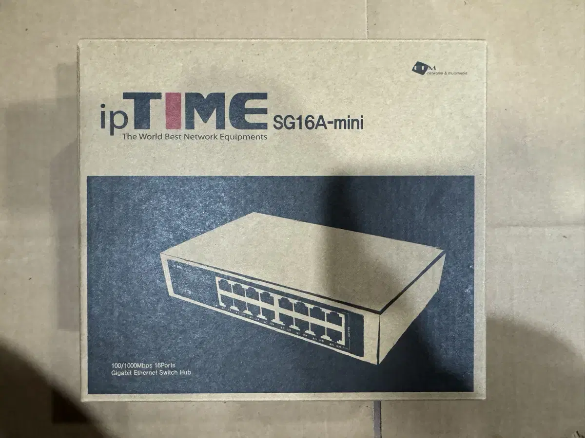 ipTIME 16포트 기가 스위칭허브 SG16A-MINI