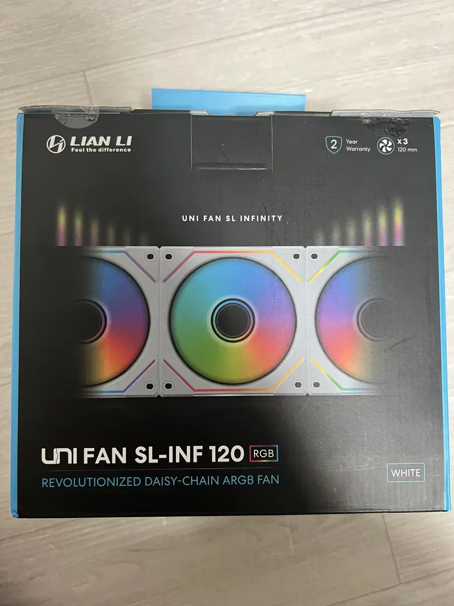 리안리 sl-inf120 화이트 3pack 미개봉 새상품