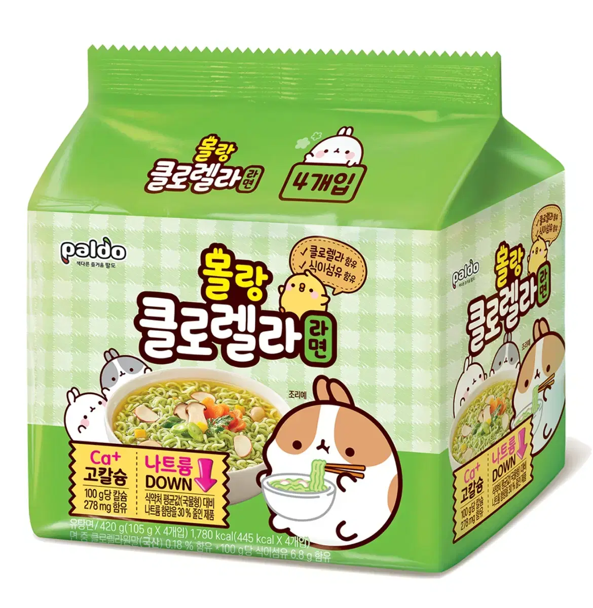 팔도 몰랑 클로렐라 라면 105g