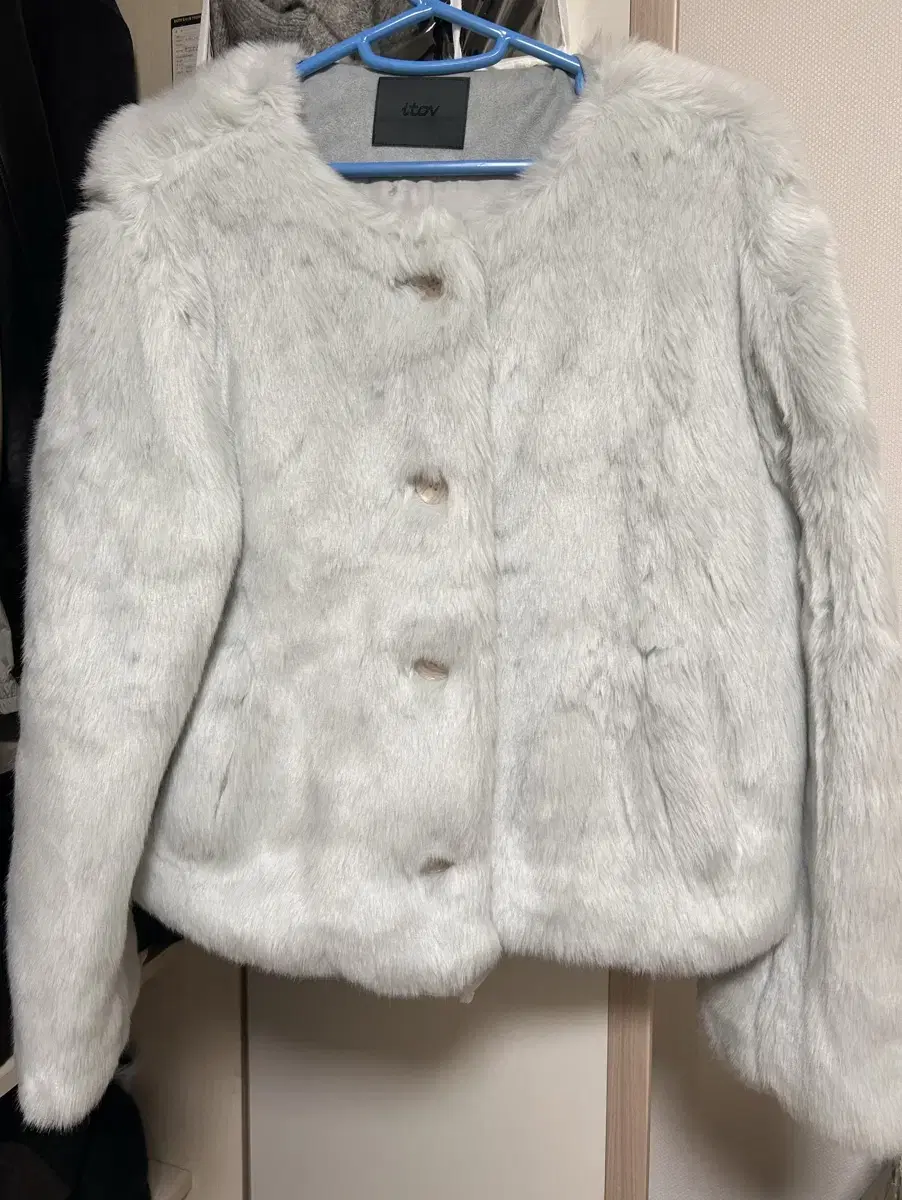 Fuzzy Jacket (Sky Blue)