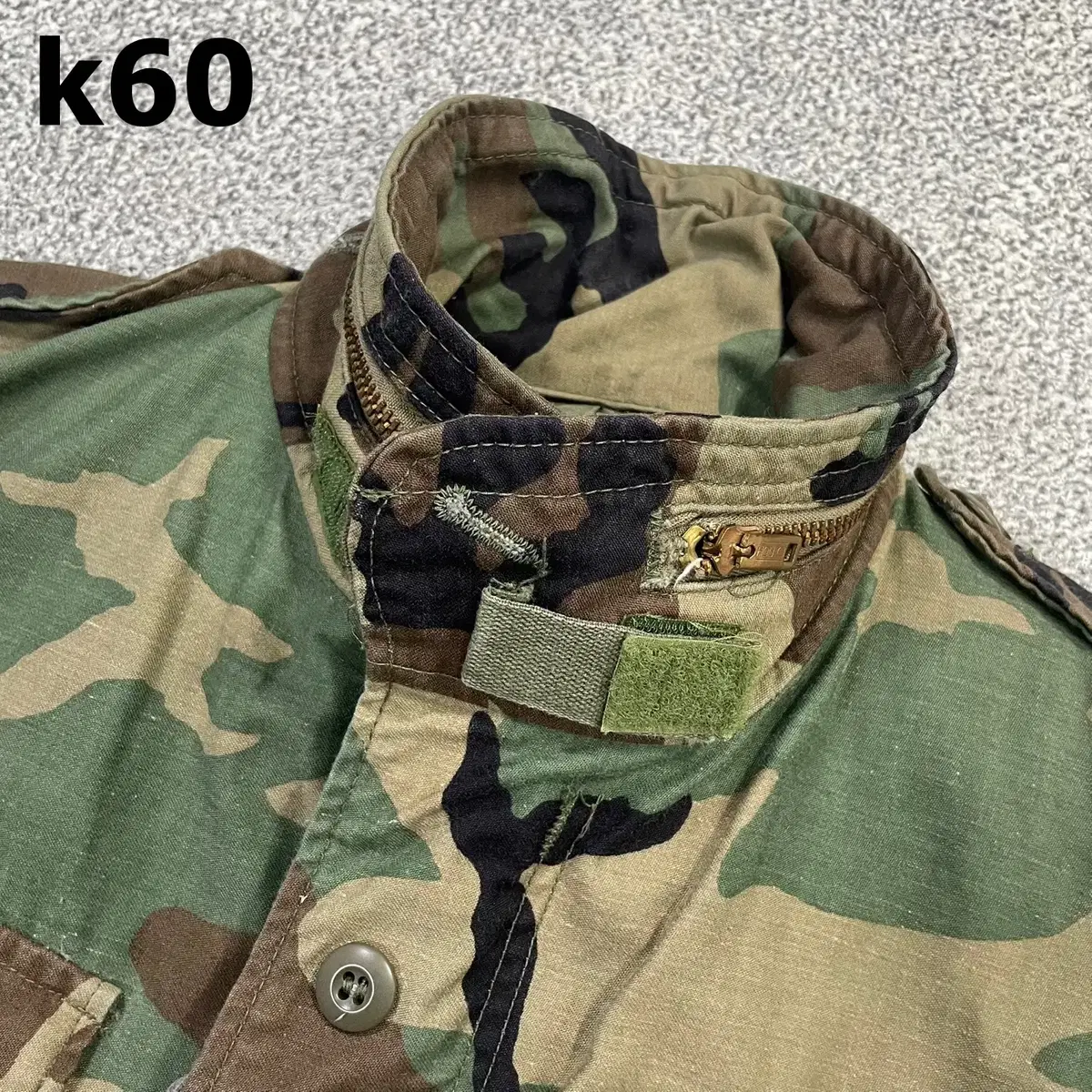 [S-S] 미군 남성 우드랜드 80S 밀리터리 M65 필드 자켓 K60