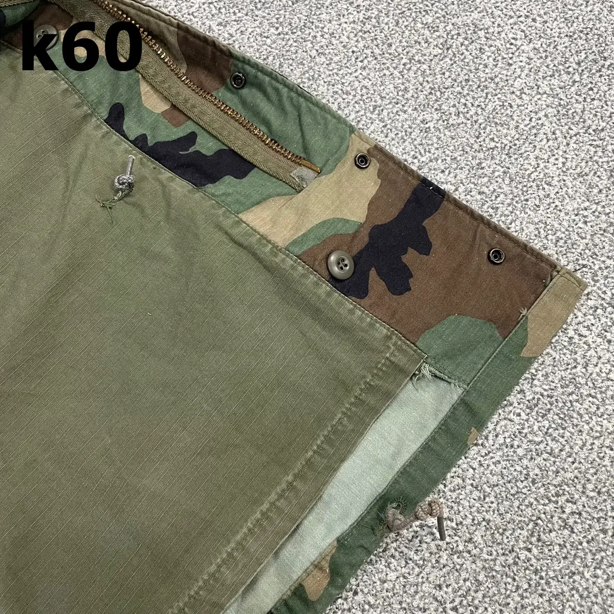 [S-S] 미군 남성 우드랜드 80S 밀리터리 M65 필드 자켓 K60