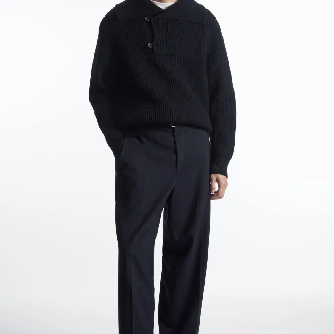 COS 코스 / SAILOR-COLLAR WOOL JUMPER / L