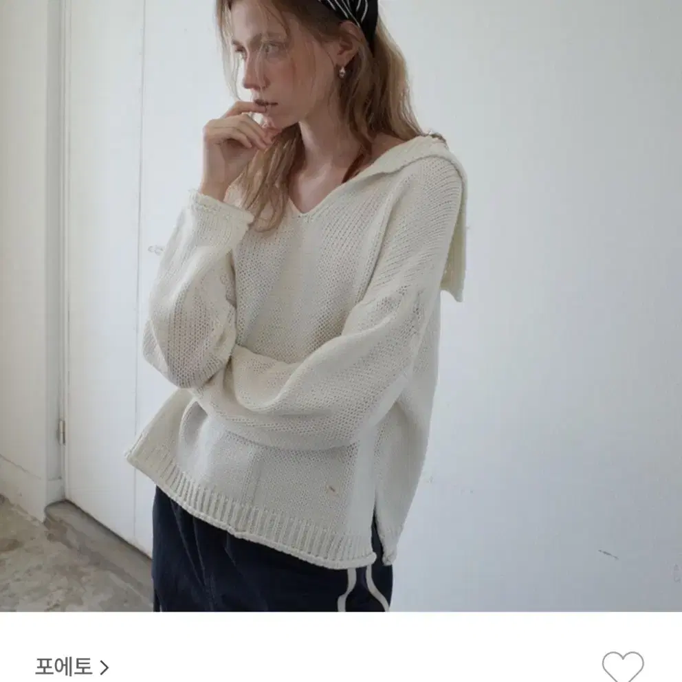 포에토 senne sailor knit