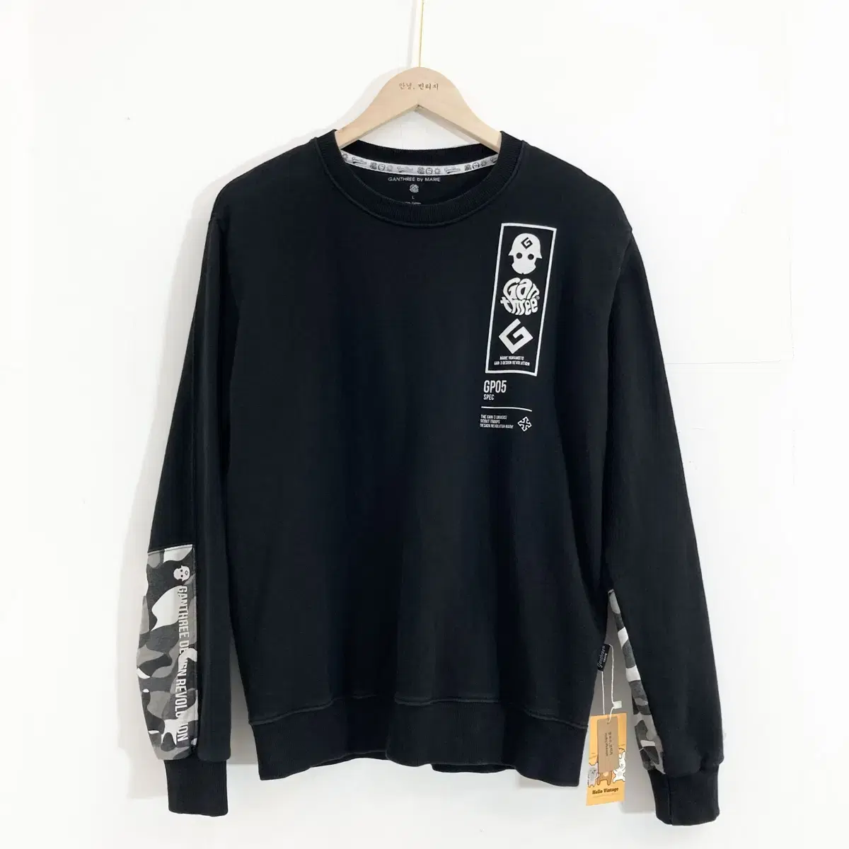 간쓰리 맨투맨 Size L(100) Ganthree Long Sleeve