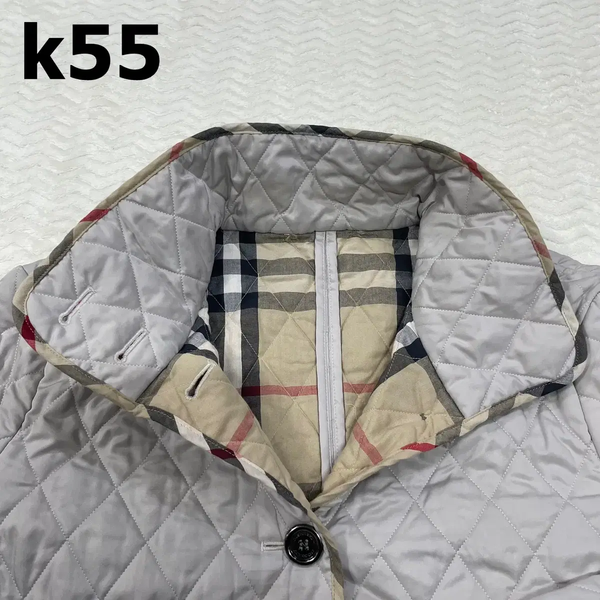 [XL] 버버리 정품 여성 안감 노바체크 퀄팅 자켓 K55