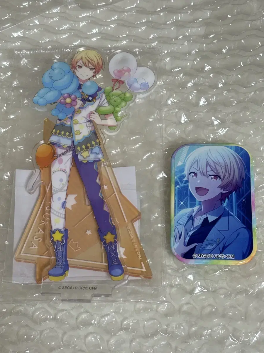 Pseka Bibasho Tenma Tsukasa sealed acrylic + Badge WTS