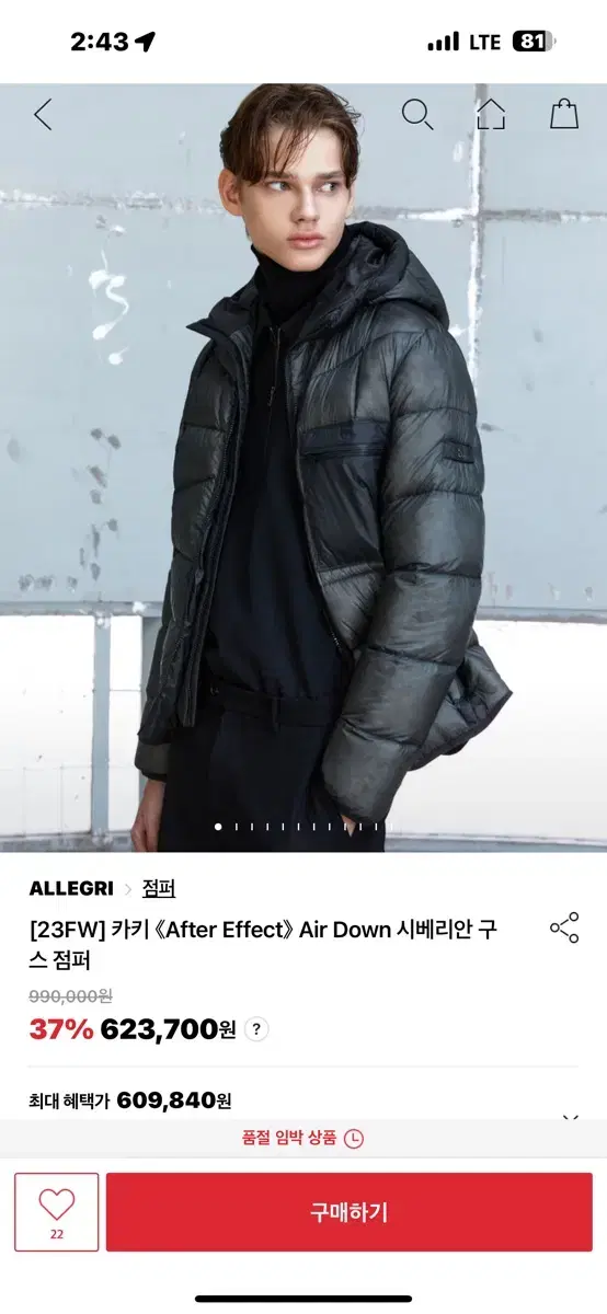 알레그리 카키 After Effect Air down