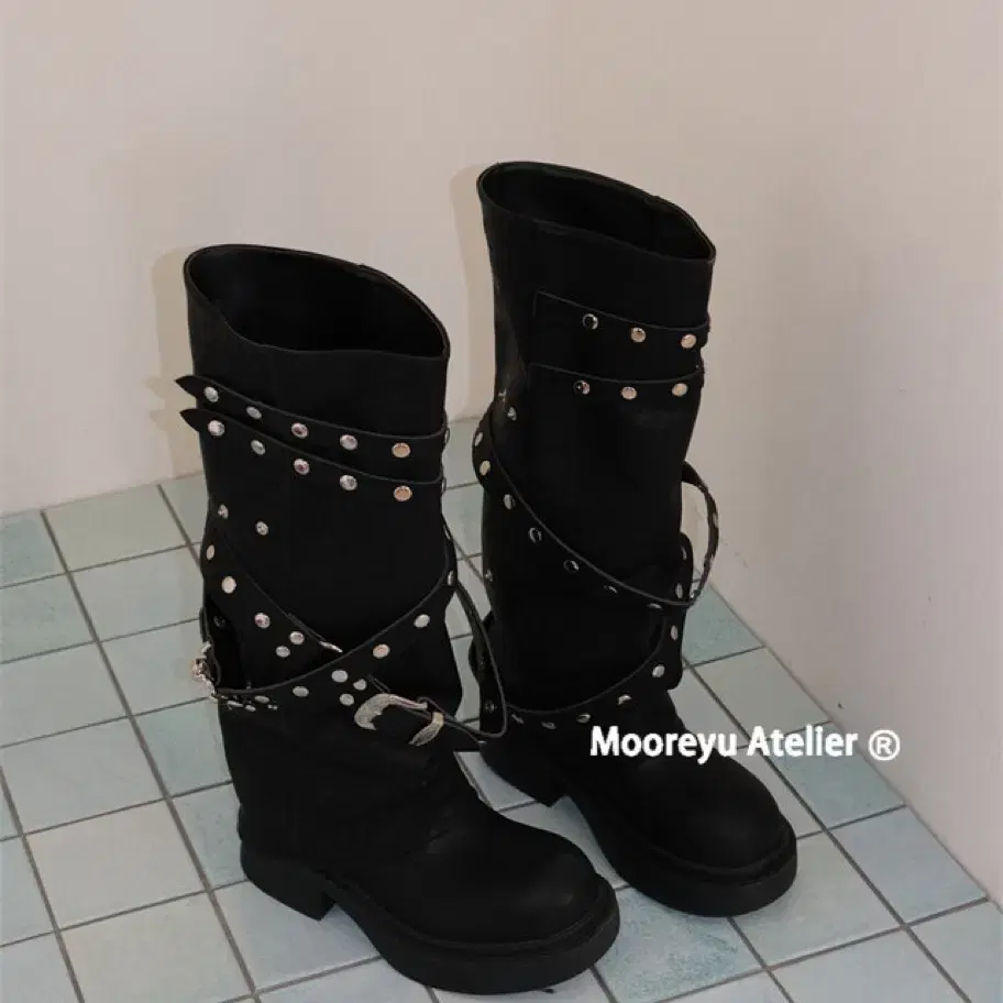 Shopcor Mooreyu Night punk rivet boot